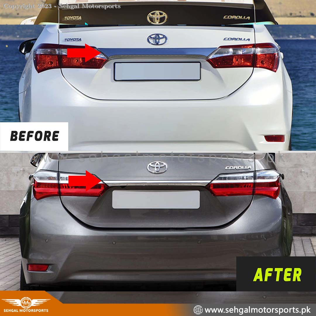 Toyota Corolla Grande Trunk Garnish (Chrome) Model 2018-2021