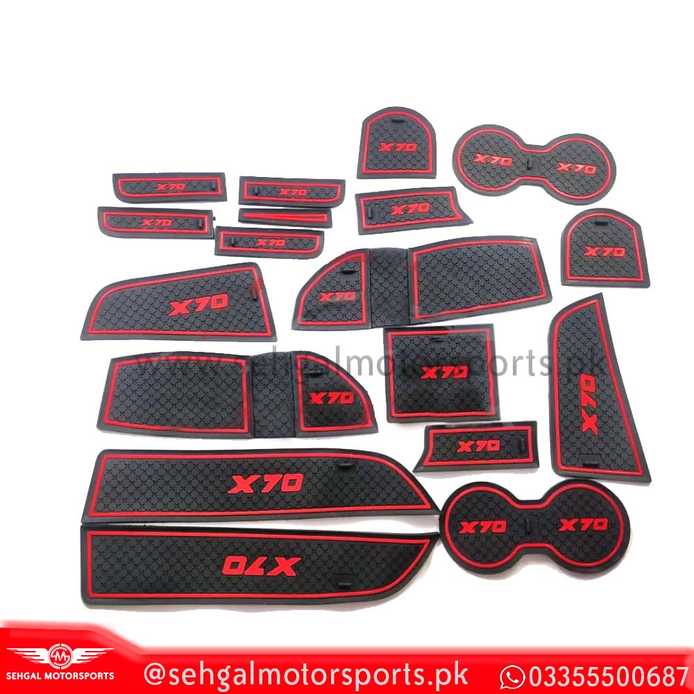 Proton X70 Interior Small Mat Set Black Red Model 2020-2022