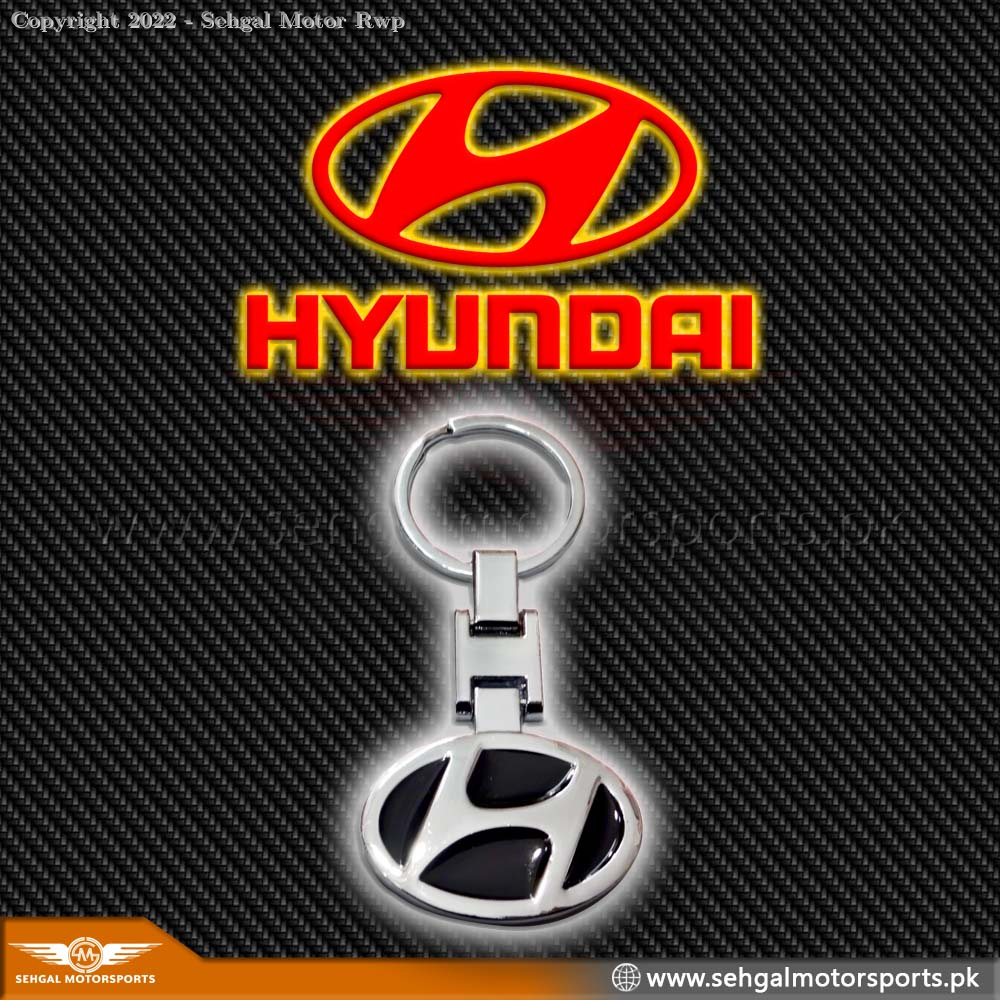 Hyundai Metal Key Chain - Black