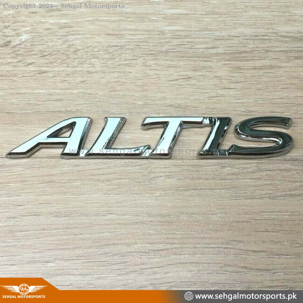 Corolla Trunk Monogram "ALTIS" Model: 2009-2023 Chrome Genuine
